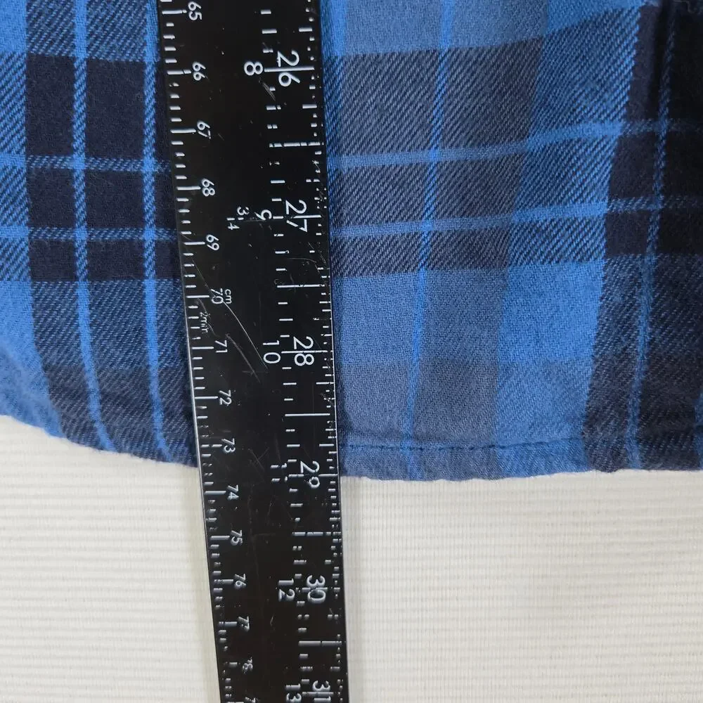 The North Face Arroyo Long Sleeve Button‎ Up Blue Flannel Men's Size Medium